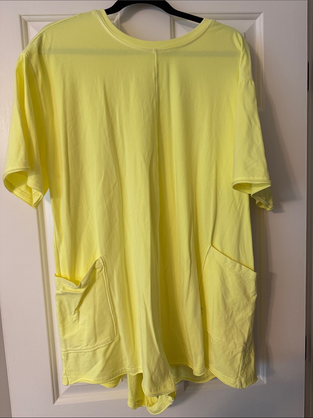 Free People Men's Short Sleeve Pocket Tee in Neon Yellow